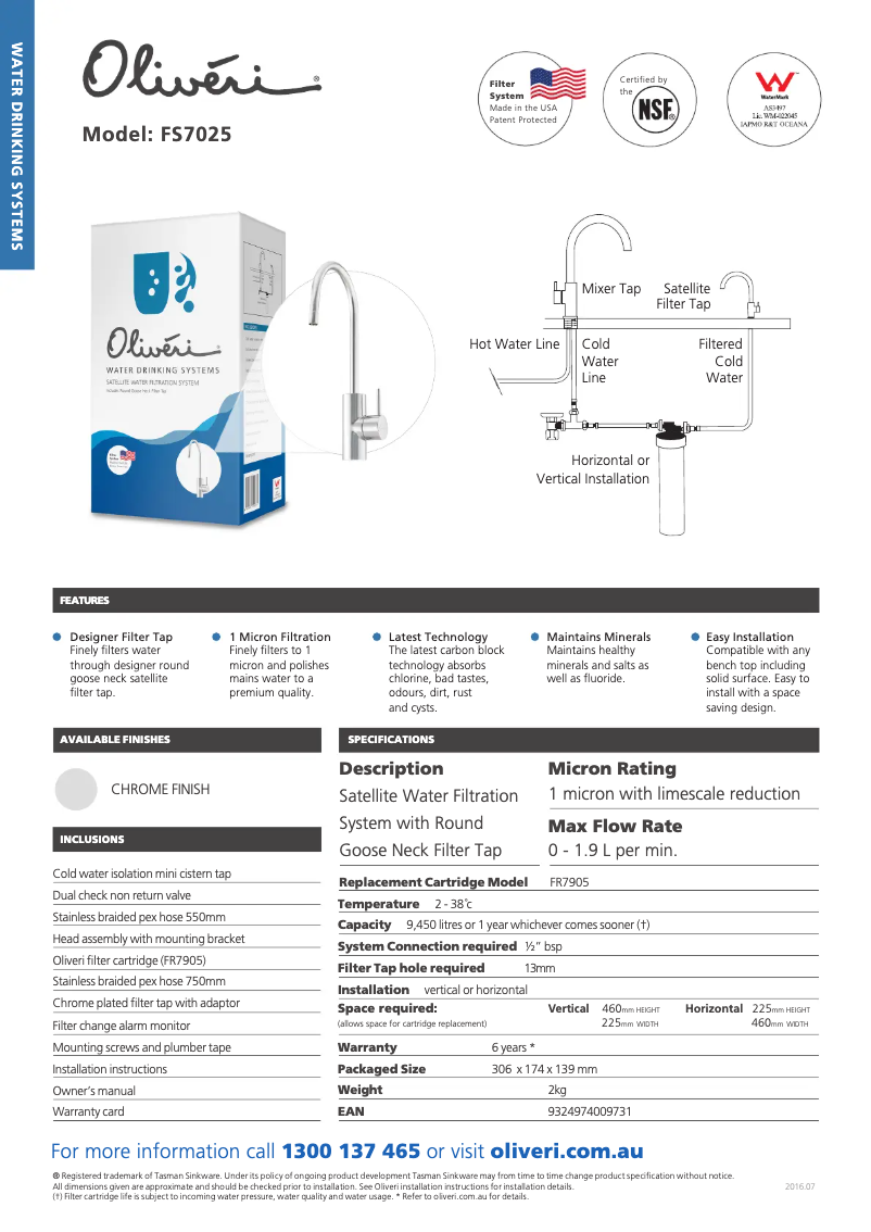 Imagen de la primera página del manual del dispositivo FS7025