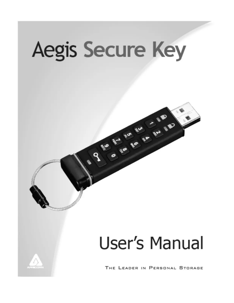Página nº 1 - Manual de usuario Apricorn Aegis Secure Key