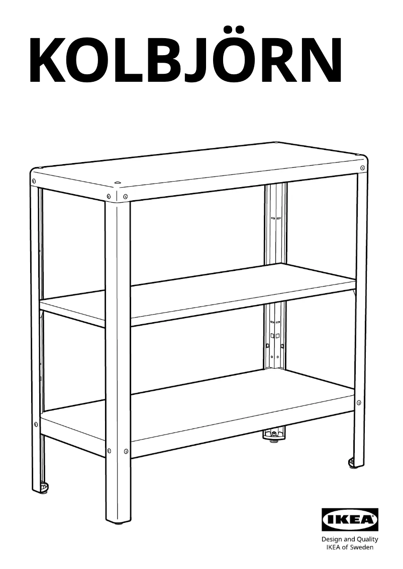 Imagen de la primera página del manual del dispositivo KOLBJÖRN 904.092.97