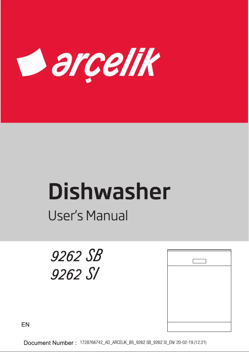Imagen de la primera página del manual del dispositivo 9262 SB