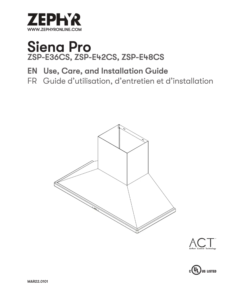 Imagen de la primera página del manual del dispositivo Siena Pro ZSP-E48CS