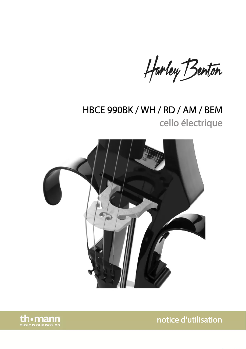 Página nº 1 - Manual de usuario Harley Benton HBCE 990RD