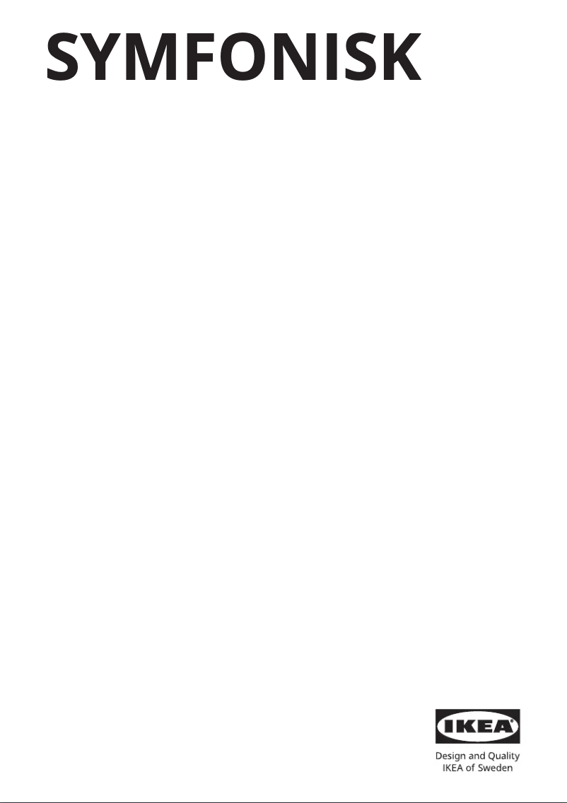 Página 1 del manual Manual de usuario Ikea SYMFONISK 205.065.79