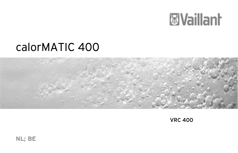 Página nº 1 - Manual de usuario Vaillant calorMATIC 400