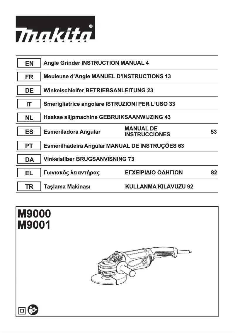 Imagen de la primera página del manual del dispositivo M9000