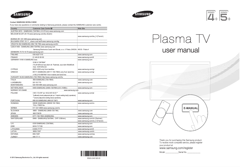Imagen de la primera página del manual del dispositivo PS64F5000AK