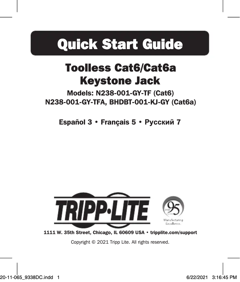 Imagen de la primera página del manual del dispositivo N238-001-GY-TFA