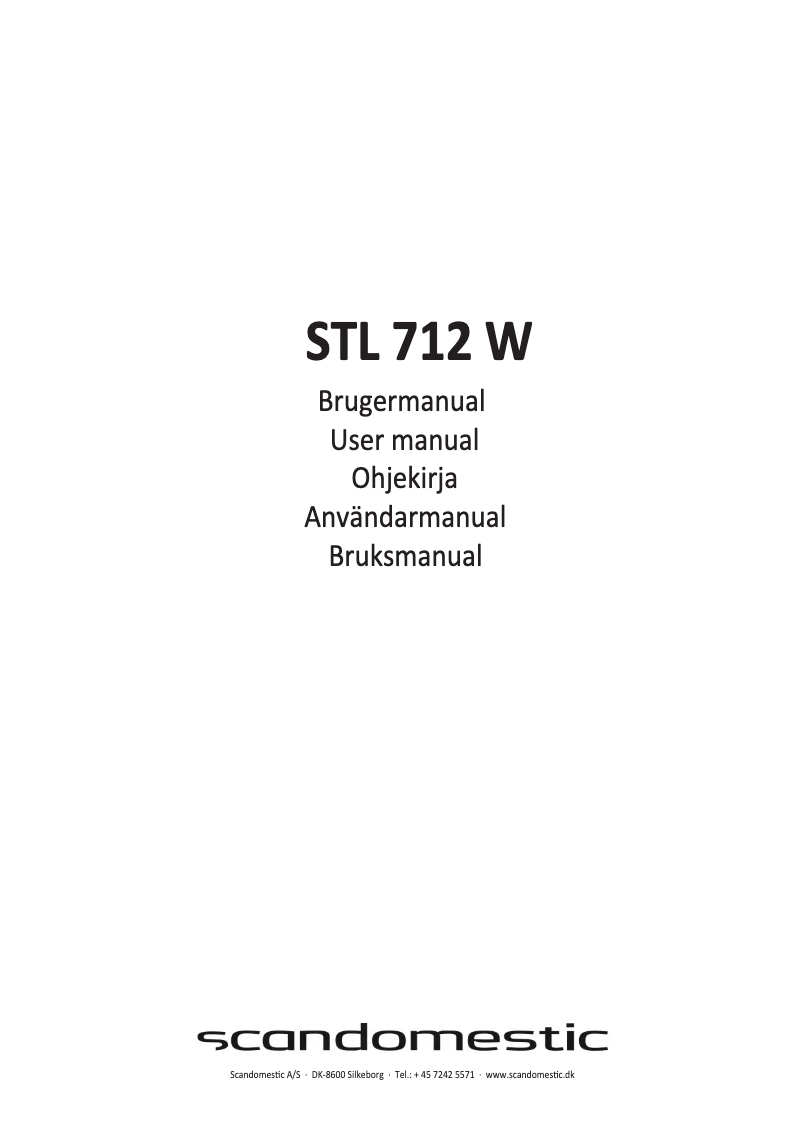 Imagen de la primera página del manual del dispositivo STL 712 W