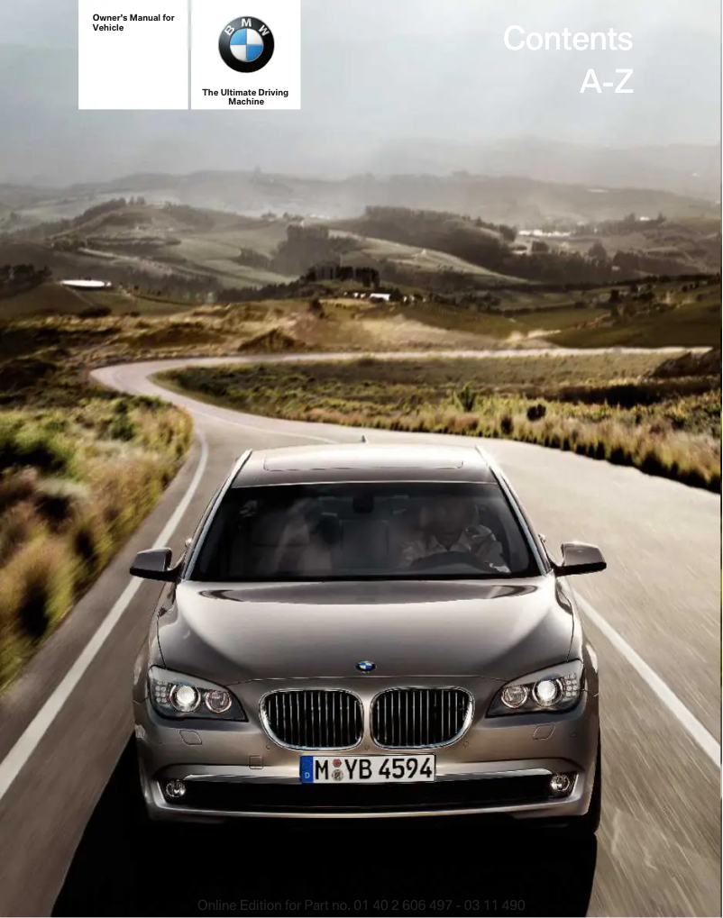 Página 1 del manual Manual de usuario BMW 760li (2011)