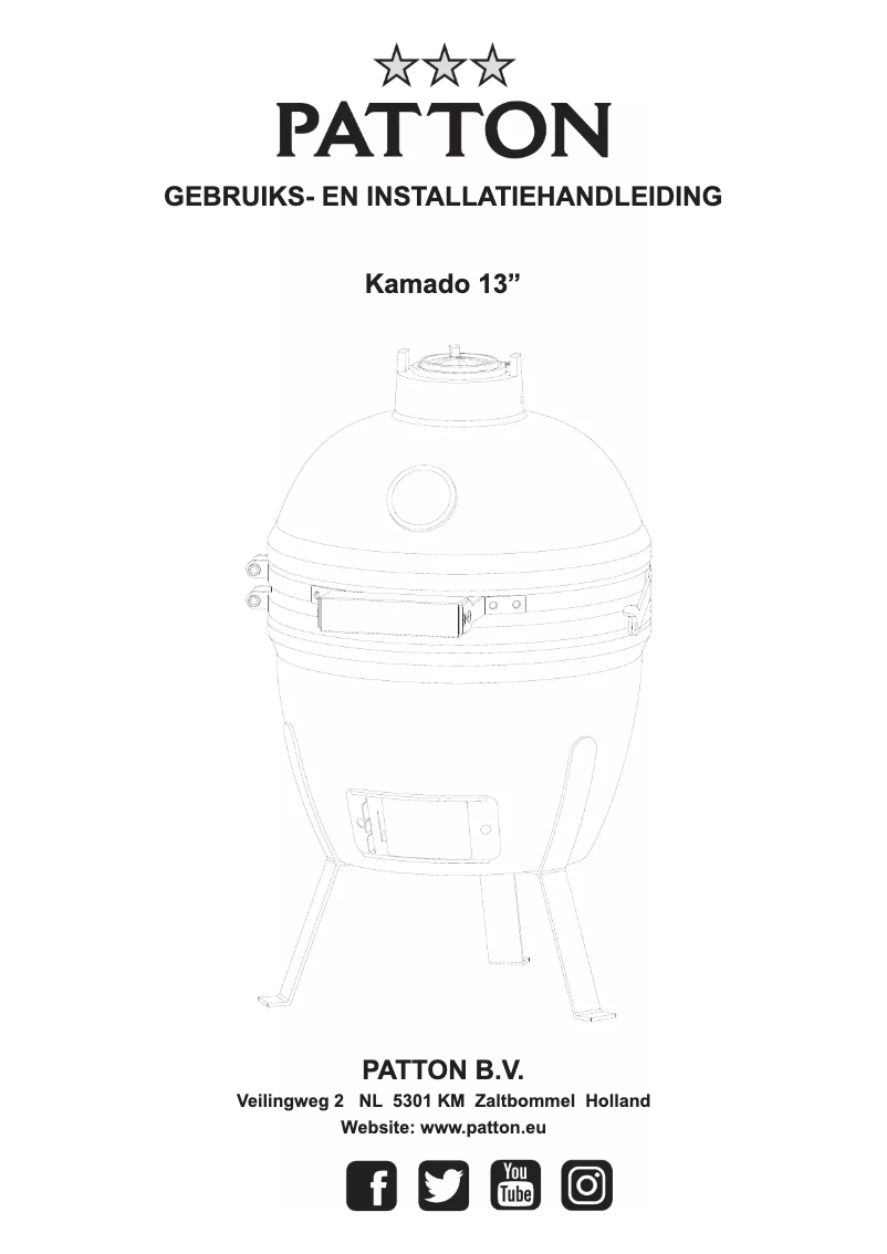 Imagen de la primera página del manual del dispositivo Kamado 13”