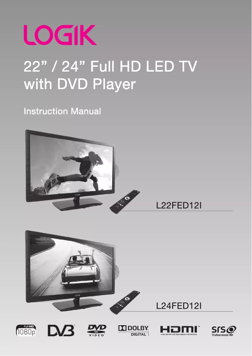 Imagen de la primera página del manual del dispositivo L22FED12I