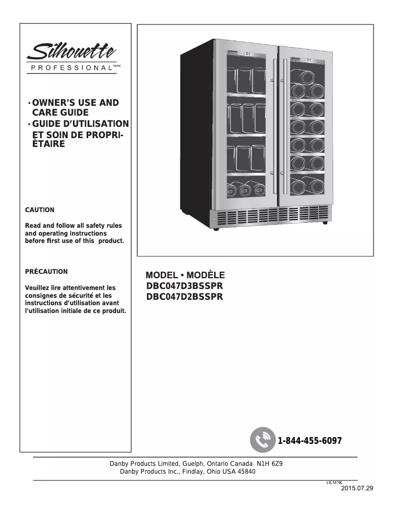 Página 1 del manual Manual de usuario Danby DBC047D3BSSPR