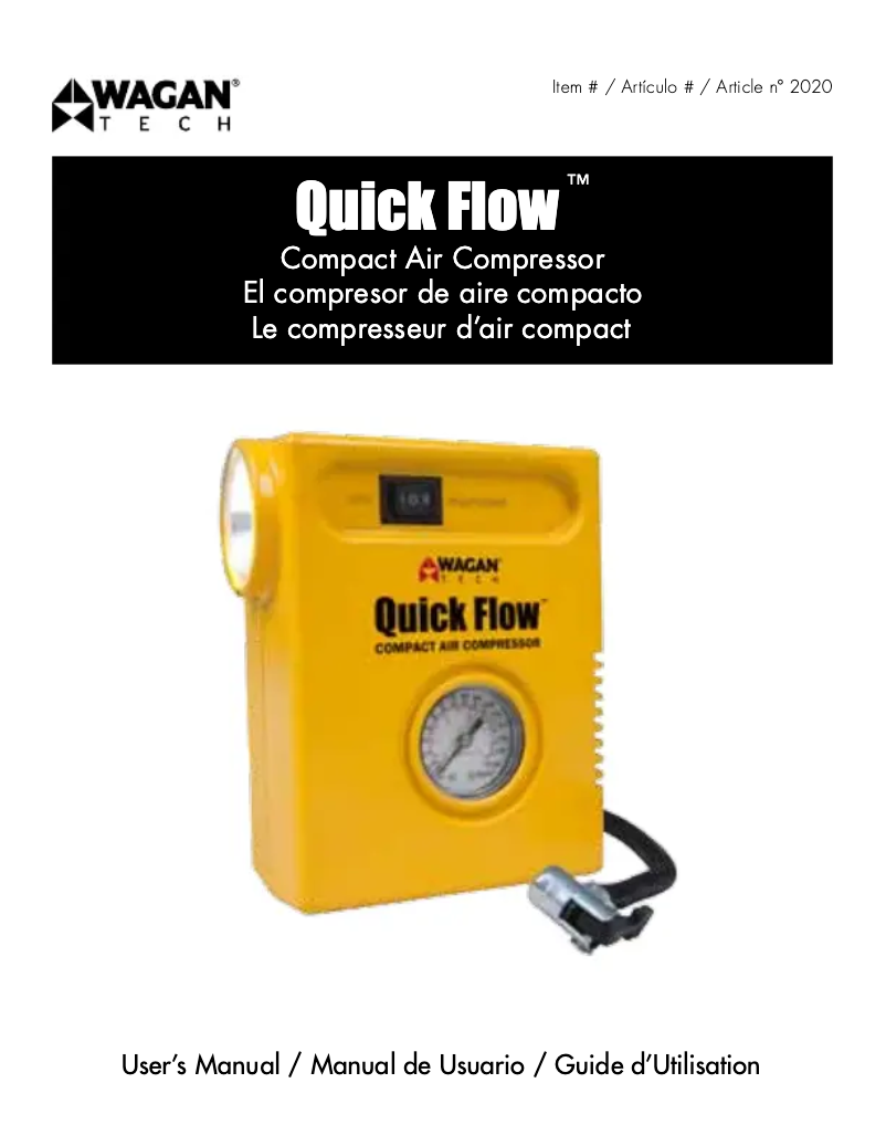 Página nº 1 - Manual de usuario WAGAN Quick Flow