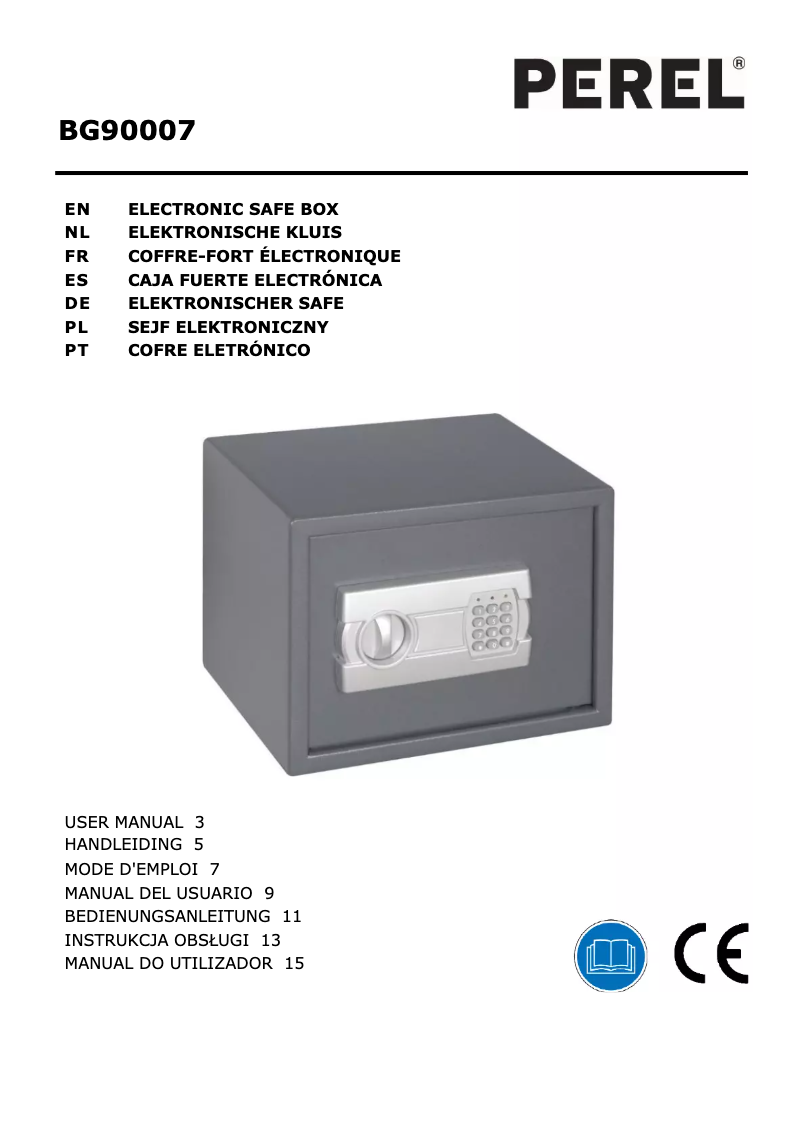 Imagen de la primera página del manual del dispositivo BG90007
