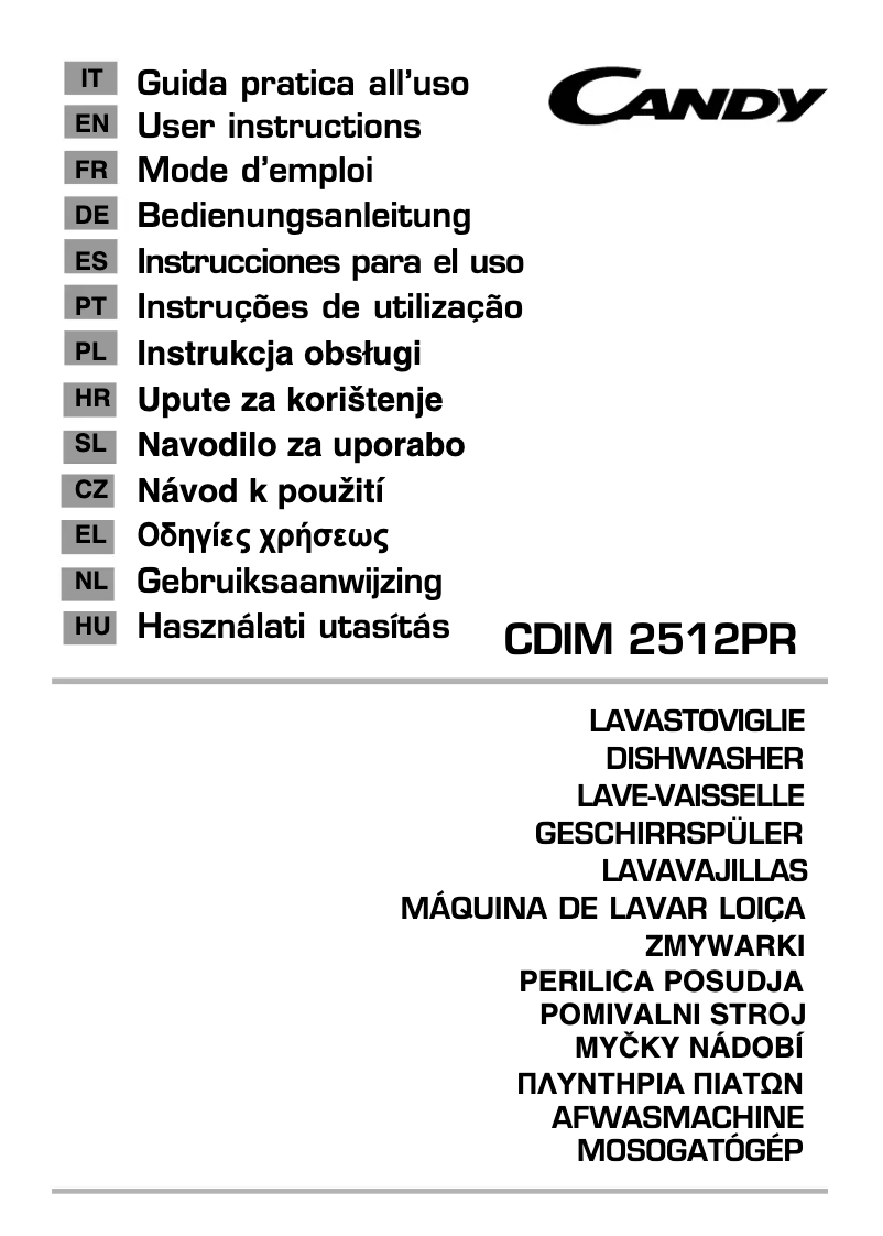 Imagen de la primera página del manual del dispositivo CDIM 2512