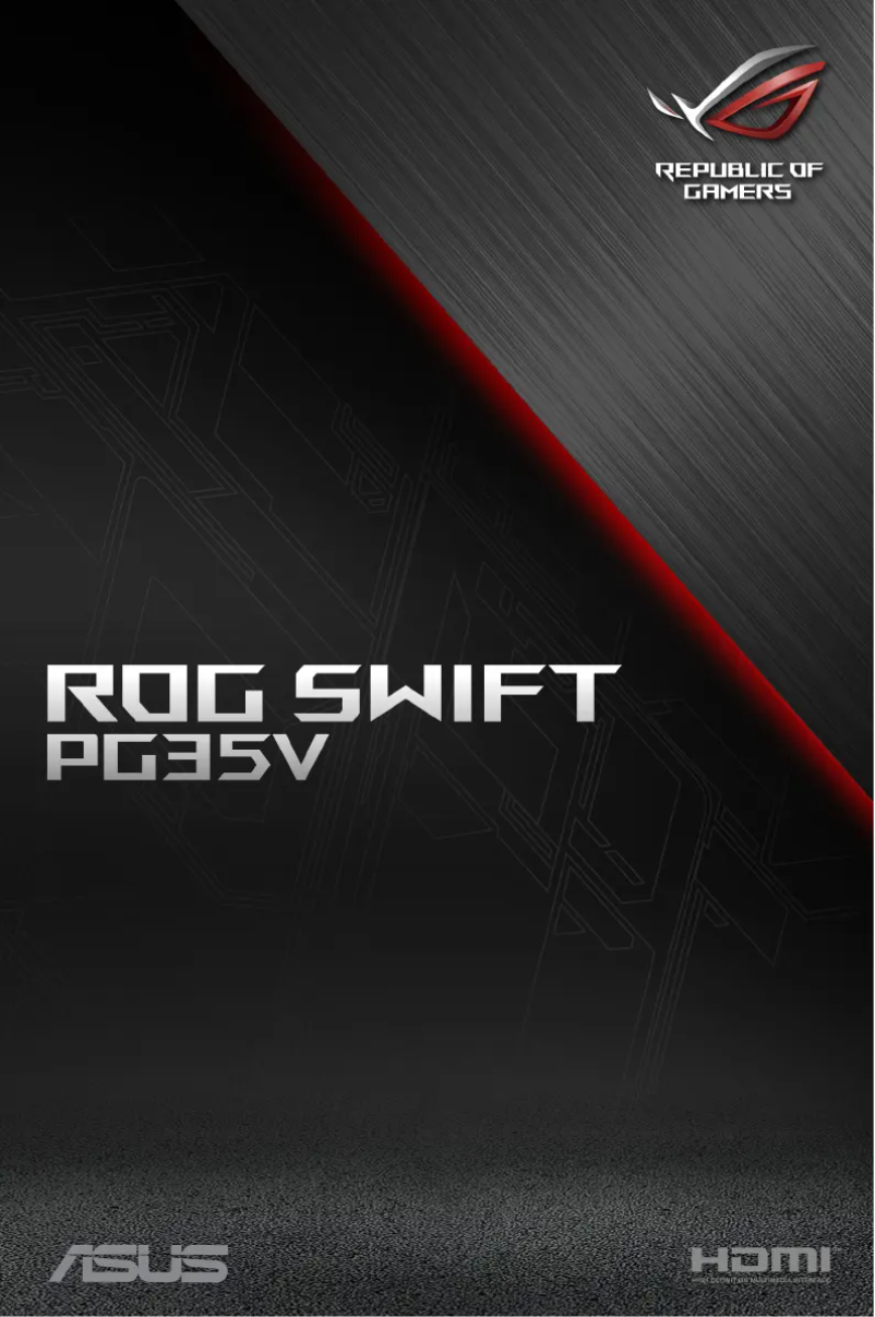 Imagen de la primera página del manual del dispositivo ROG Swift PG35VQ