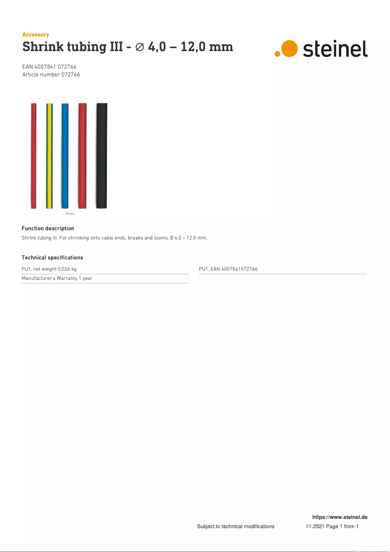 Página nº 1 - Manual de usuario Steinel Krimpkous III