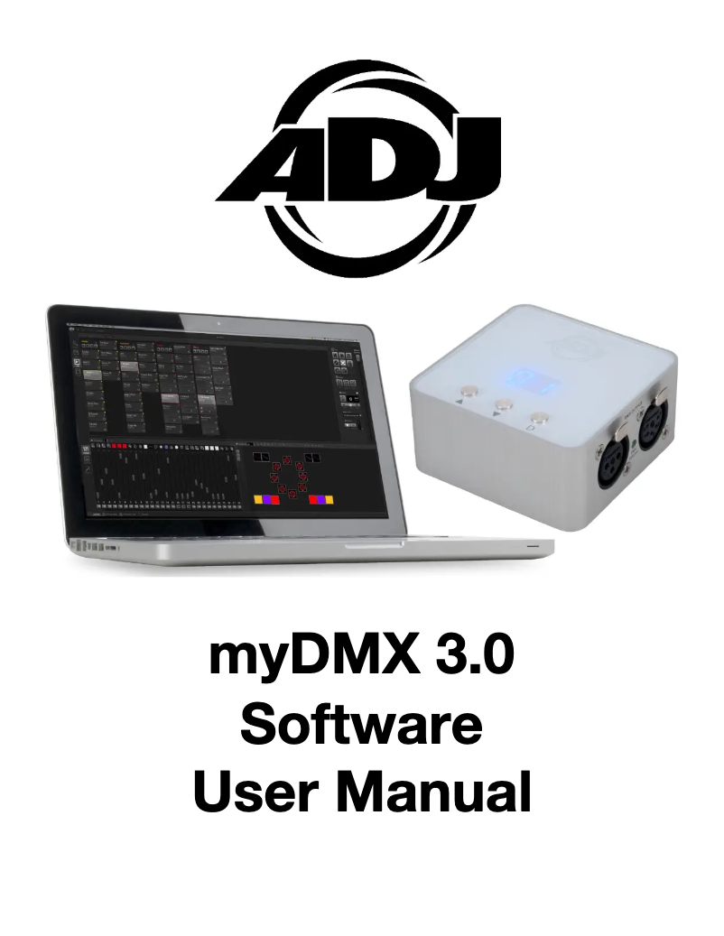 Imagen de la primera página del manual del dispositivo myDMX 3