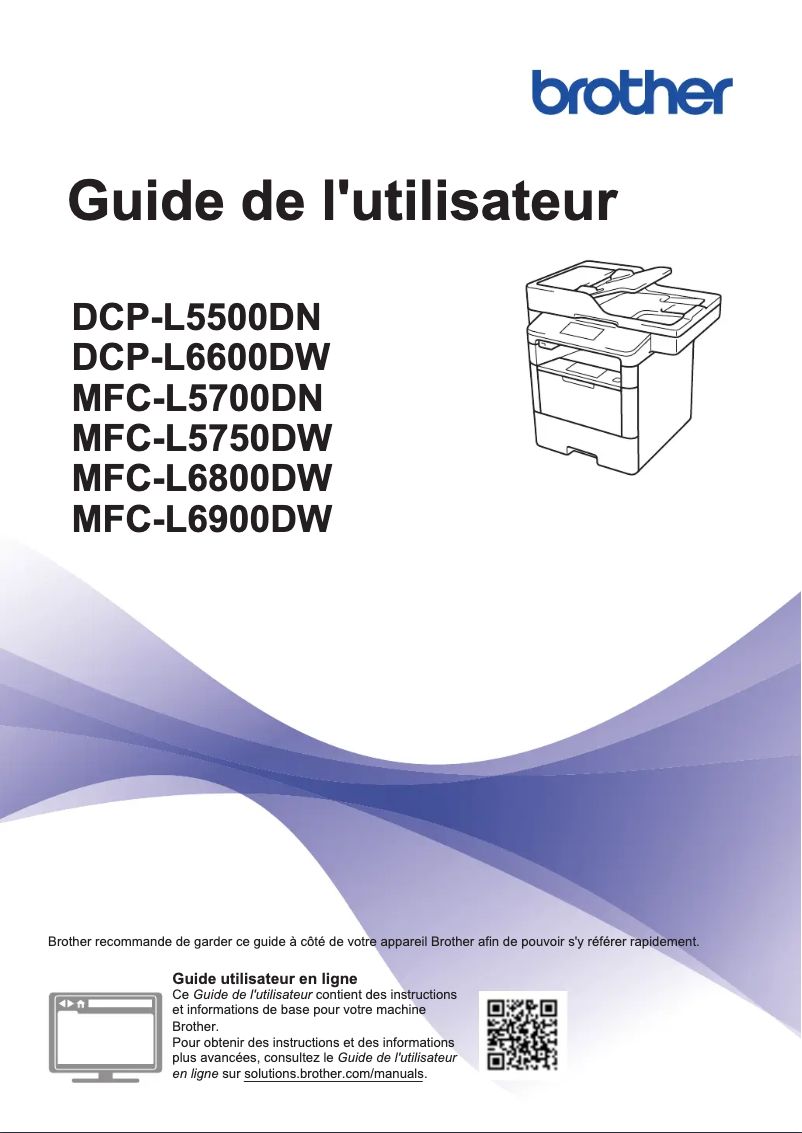 Imagen de la primera página del manual del dispositivo MFC-L6950DW