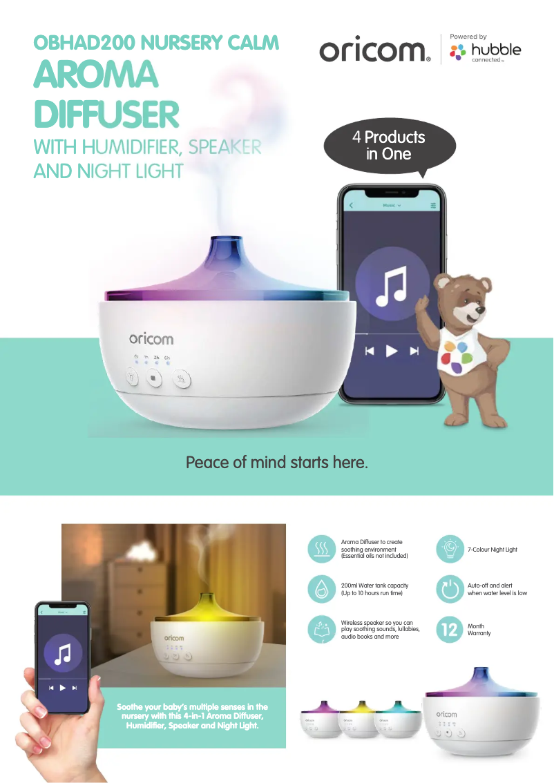 Imagen de la primera página del manual del dispositivo OBHAD200