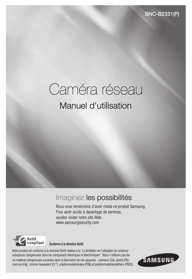 Página 1 del manual Manual de usuario Samsung SNC-B2331P