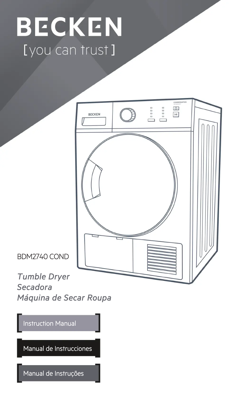 Página 1 del manual Manual de usuario Becken BDM2740 COND