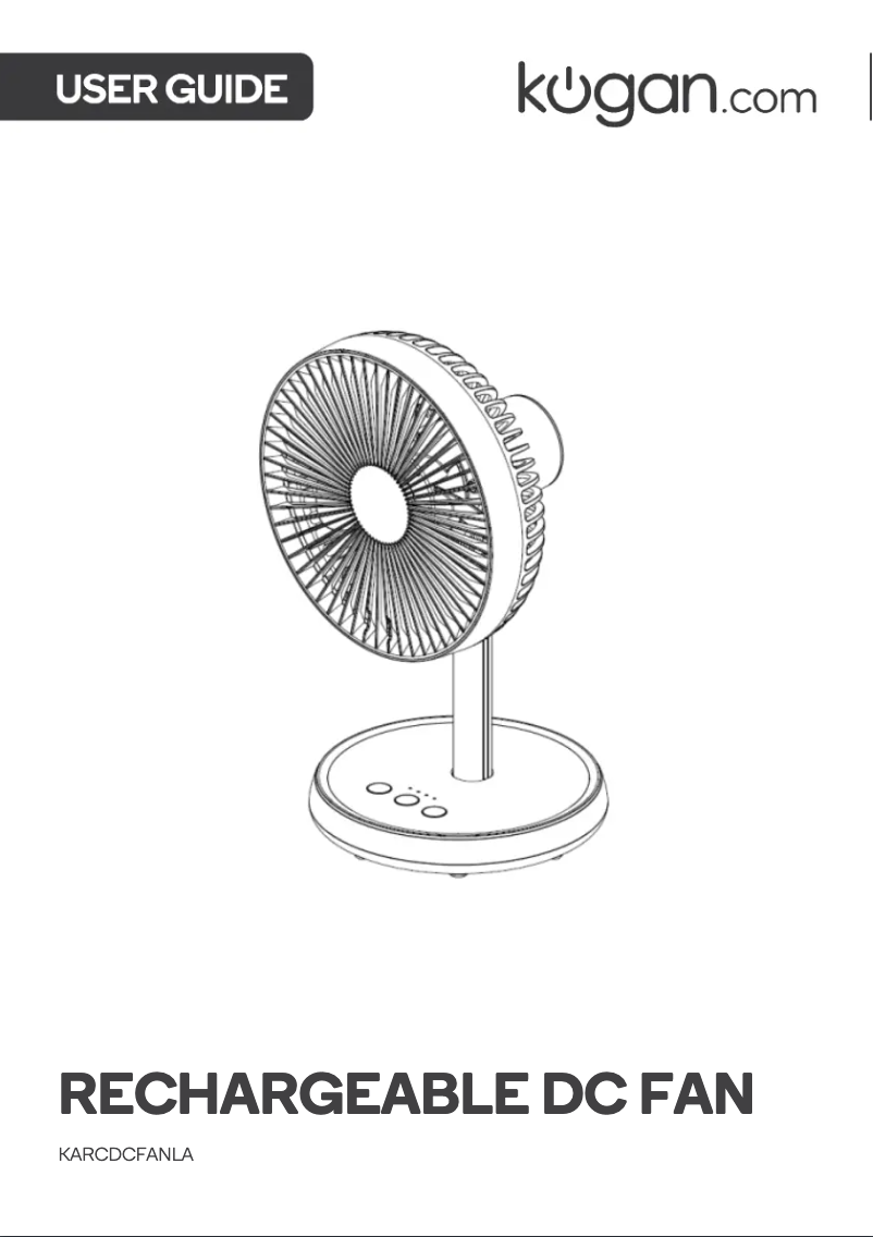 Imagen de la primera página del manual del dispositivo KARCDCFANLA