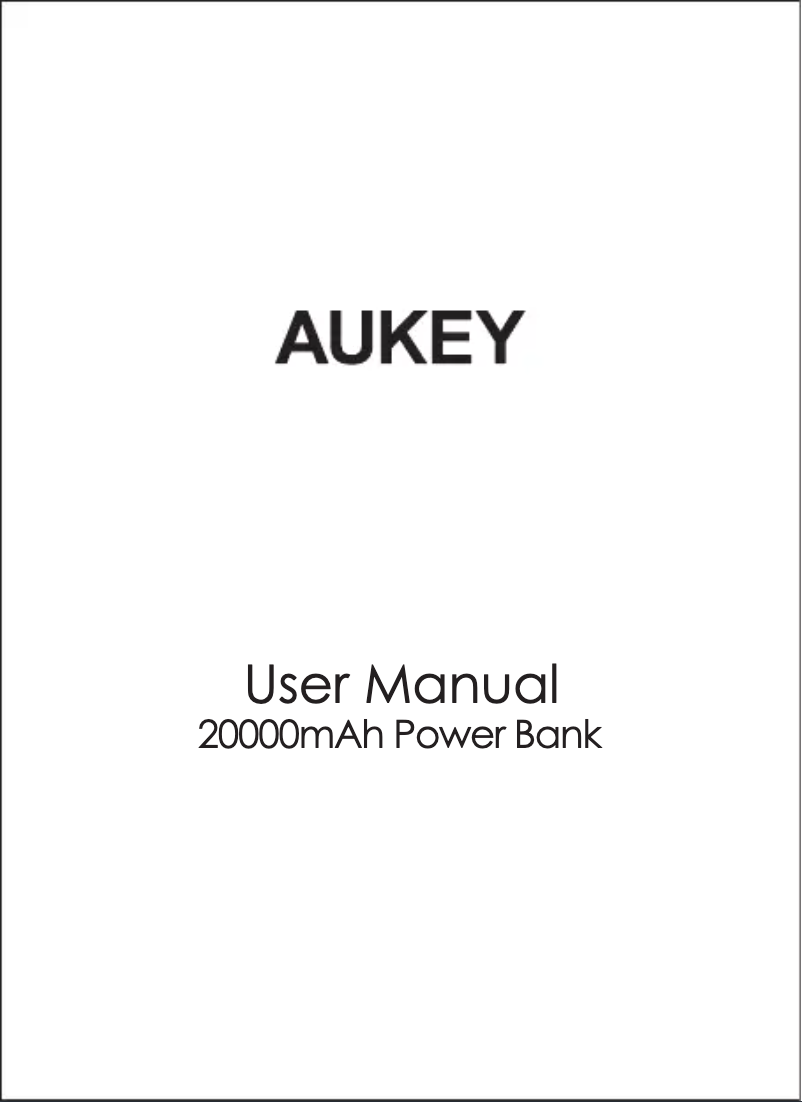 Página 1 del manual Manual de usuario Aukey PB-N65