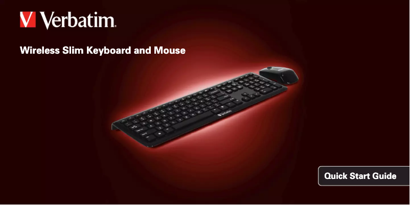 Imagen de la primera página del manual del dispositivo Wireless Slim Keyboard & Mouse