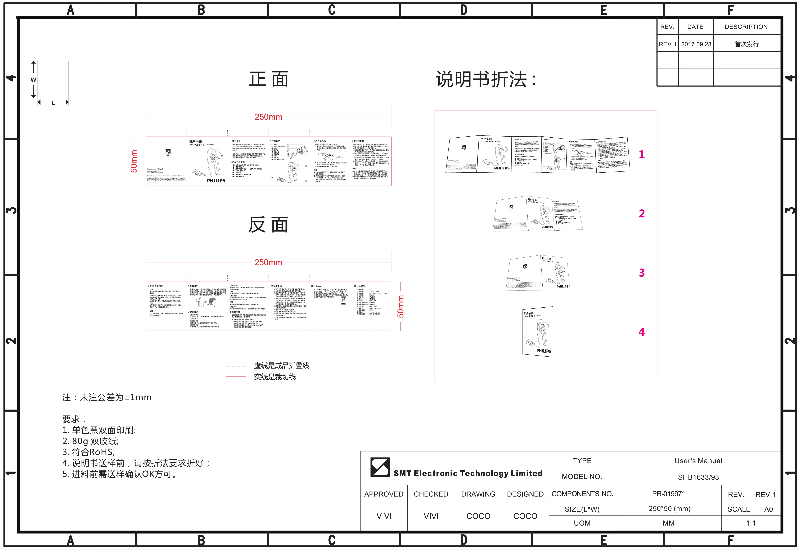 Imagen de la primera página del manual del dispositivo SHB1633