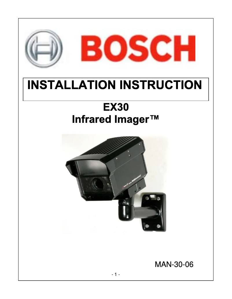 Página nº 1 - Manual de usuario Bosch EX30MNX8V0550B‑P