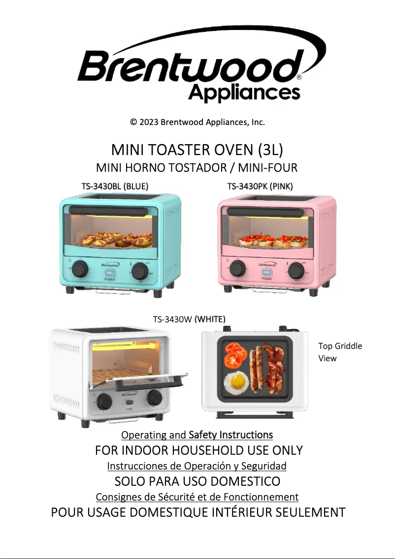 Imagen de la primera página del manual del dispositivo TS-3430BL