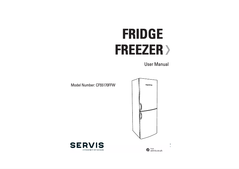 Imagen de la primera página del manual del dispositivo CF55170FFW