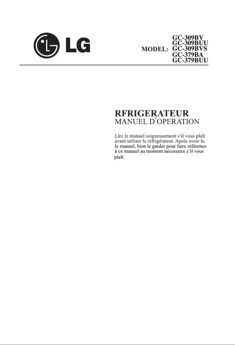 Imagen de la primera página del manual del dispositivo GC-309BVS