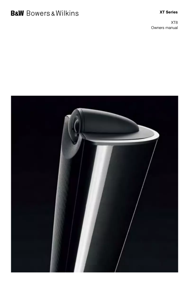 Página 1 del manual Manual de usuario Bowers & Wilkins XT8