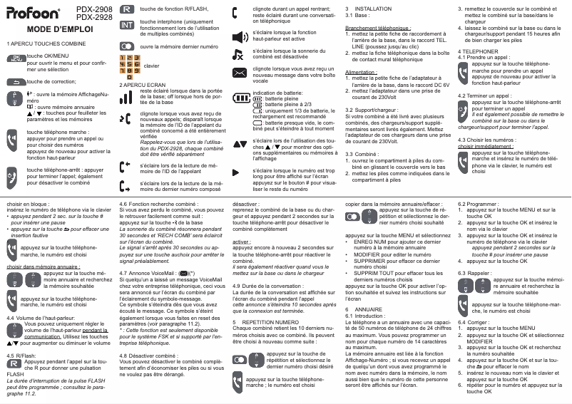 Imagen de la primera página del manual del dispositivo PDX-2908