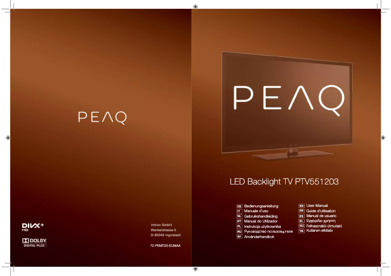 Página 1 del manual Manual de usuario PEAQ PTV551203