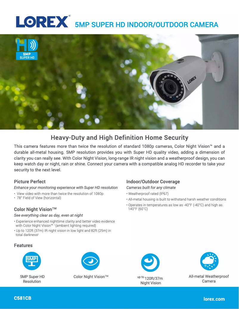 Imagen de la primera página del manual del dispositivo C581CB