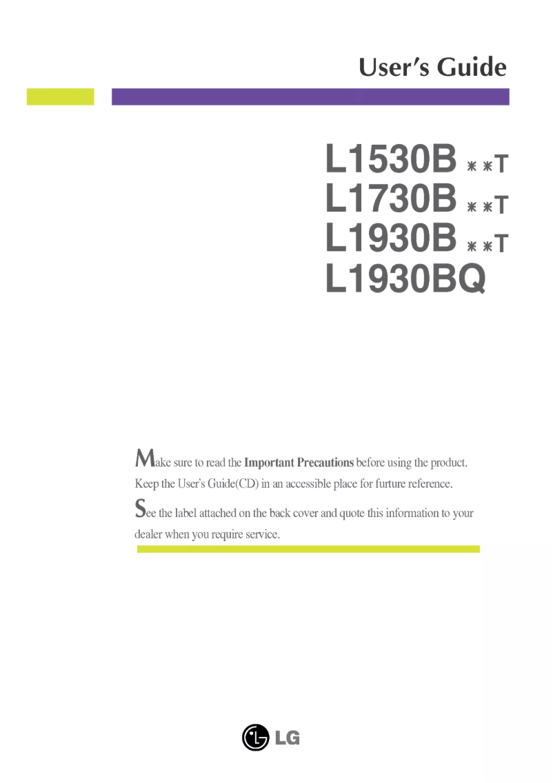 Imagen de la primera página del manual del dispositivo L1730BGNT