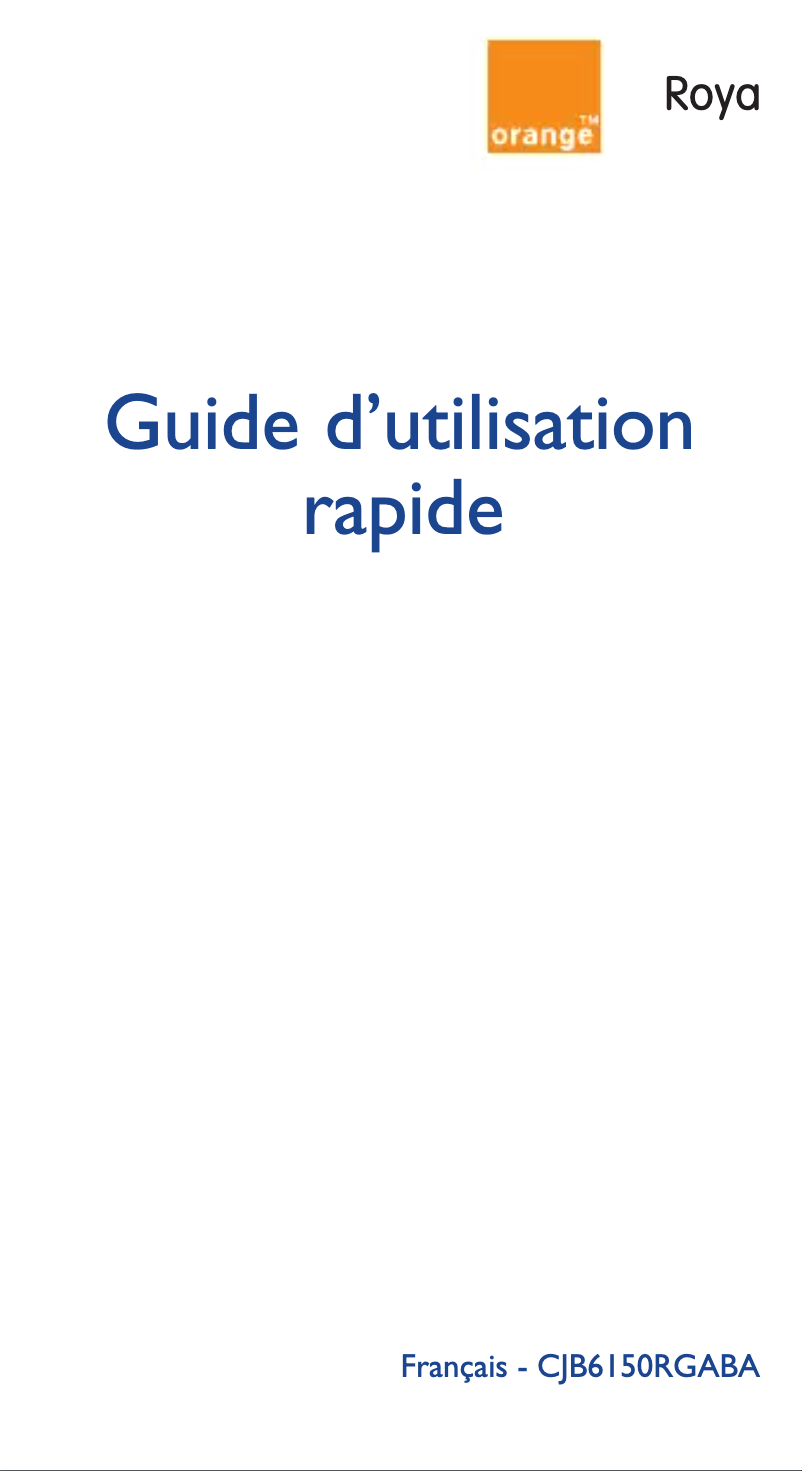Página 1 del manual Manual de usuario Orange Roya