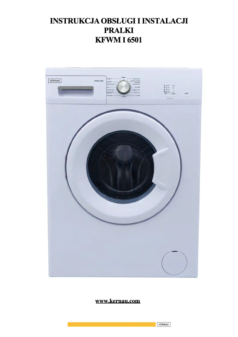 Página 1 del manual Manual de usuario Kernau KFWM I 6501