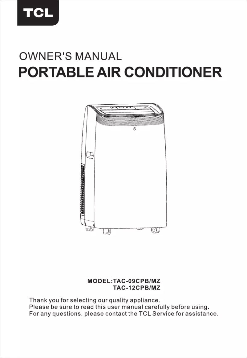 Página 1 del manual Manual de usuario TCL TAC-09CPB/MZ