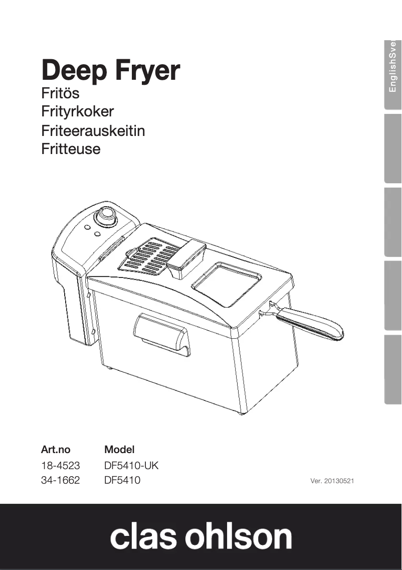 Página 1 del manual Manual de usuario Clas Ohlson DF5410