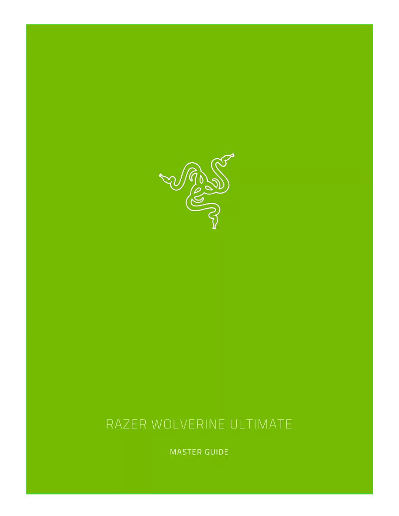 Página 1 del manual Manual de usuario Razer Wolverine Ultimate (Xbox One)