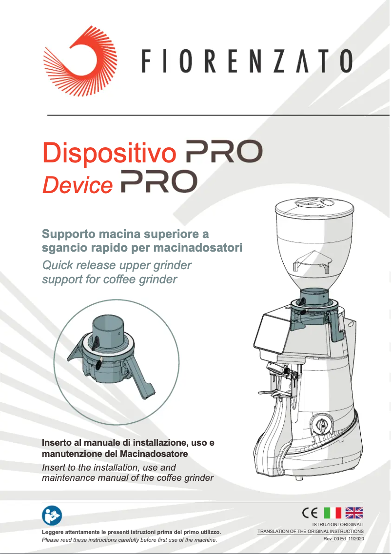 Página nº 1 - Manual de usuario Fiorenzato F83 E PRO