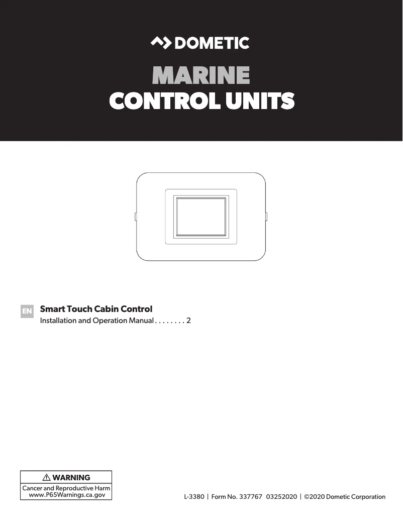 Imagen de la primera página del manual del dispositivo Smart Touch
