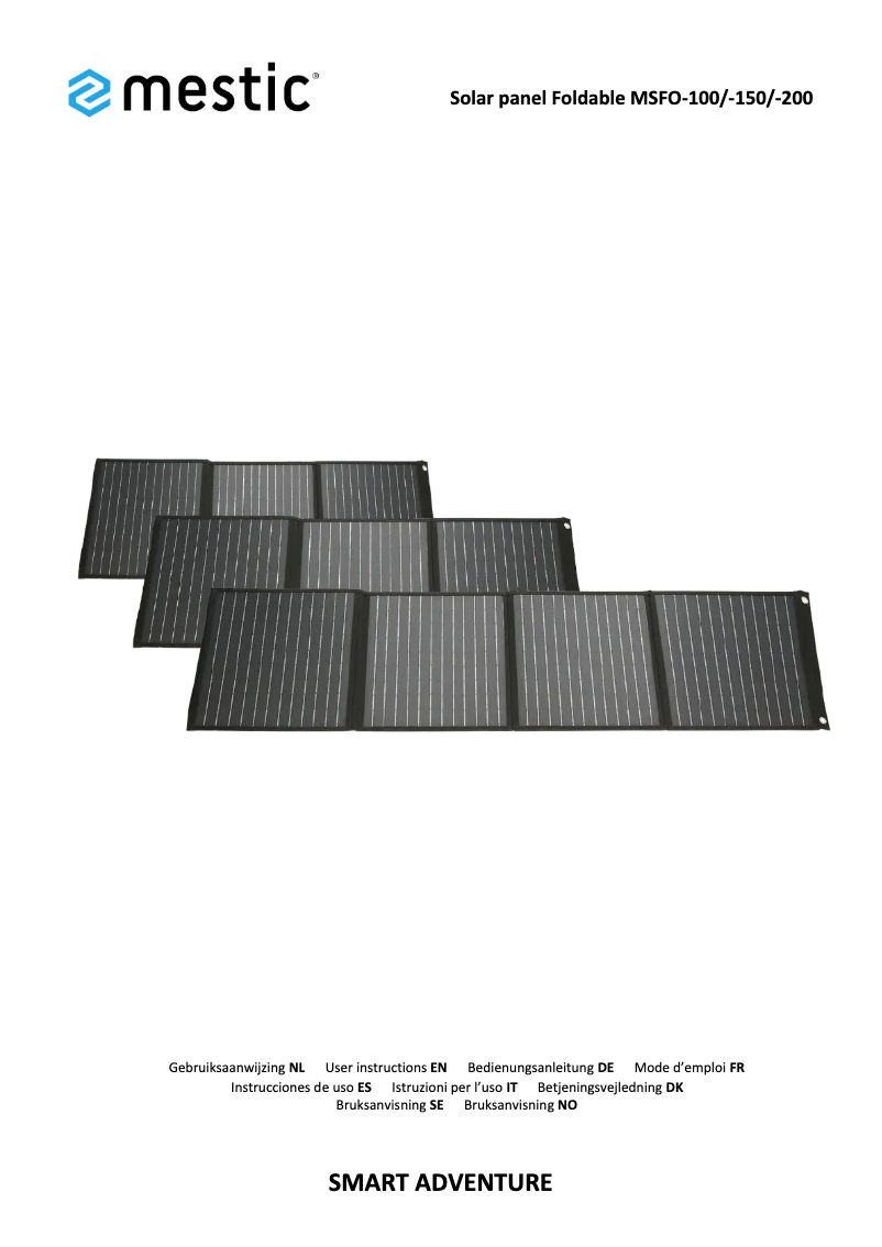 Imagen de la primera página del manual del dispositivo MSFO-200