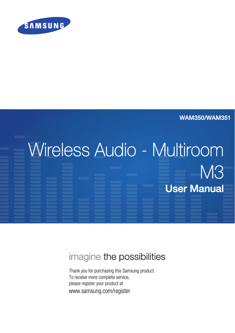 Página 1 del manual Manual de usuario Samsung WAM350 WAM350/EN