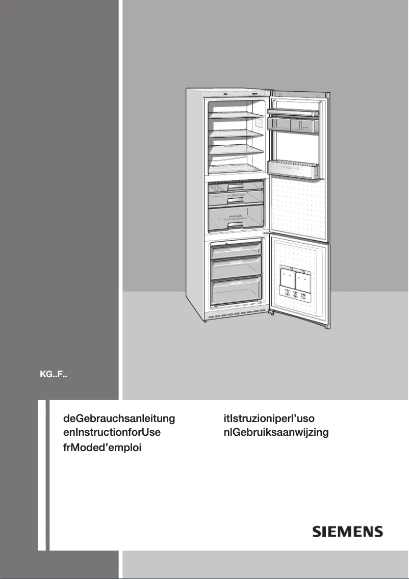 Página nº 1 - Manual de usuario Siemens KG39FP98