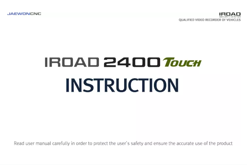 Imagen de la primera página del manual del dispositivo 2400 Touch